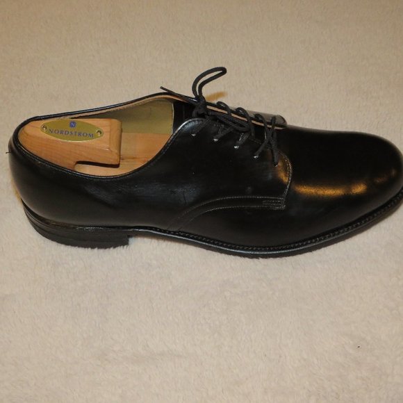 DJ Leavenworth 1979 Black Leather Derby\'s Dress Shoes 9.5R NOS NWOB main image 7